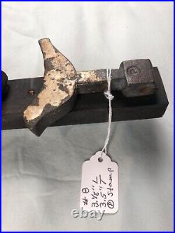 1-Antique cast iron knock down shooting gallery bird target, circled P stamp