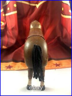 10 Antique American Composition Schoenhut Circus Large Horse Doll! Rare! 18166