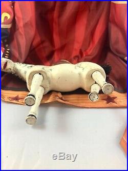 10 Antique American Composition Schoenhut Circus Ridding Platform Horse Doll