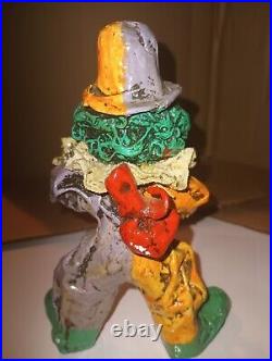 10 Vintage Paper Mache Clowns Small to medium Made in Mexico. By L. Luna