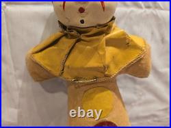 12 Antique German Circus Clown Bisque Wood Doll Toy