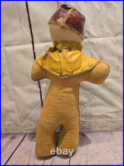 12 Antique German Circus Clown Bisque Wood Doll Toy