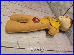 12 Antique German Circus Clown Bisque Wood Doll Toy