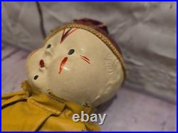 12 Antique German Circus Clown Bisque Wood Doll Toy