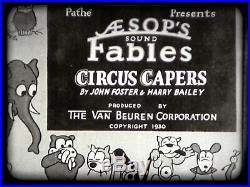 16mm Film Circus Capers 1930 Bailey/Foster Aesop 19m 27s