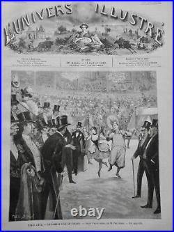 1863 1899 Circus Acrobat Menagerie Barnum 21 Newspapers Antique