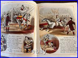 1883 Antique Children's Book Wonders Of The Circus Men, Monkeys and Dogs