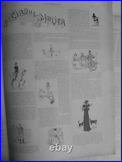 1885 1909 Circus Molier Orchestra Acrobat Menagerie Clown 13 Newspapers Antique