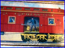 1890-antique Toy-12 Litho Block Play Set-atlantic & Pacific-steam Circus Train