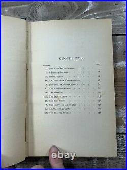 1896 Antique Circus Book Among the Freaks W. L. Alden, RARE 1st