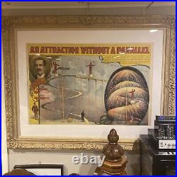 1899 Achille Philion Circus lithograph Poster Huge! Courier Buffalo NY. Antique