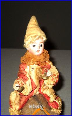 1900-antique Doll-on Circus Bear Toy-candy Container-bisque-germany French-9