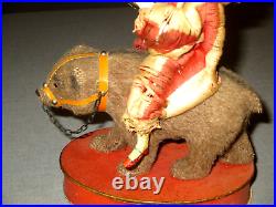 1900-antique Doll-on Circus Bear Toy-candy Container-bisque-germany French-9