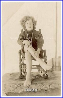 1900s Child with Polydactyly Fingers & Toes Circus Performer RPPC Photo