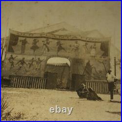 1910s CARNIVAL Plantation Minstrel Show BANNER African American Vintage PHOTO