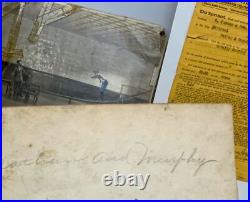 1913 antique vintage Photographs Carnival Novelty roller skating act contracts