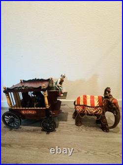 1920-1940s Barnum & Bailey Circus Wagon with Clown, Wagon, Elephant & Two Bears 1920-1940s Barnum & Bailey Circus Wagon with Clown, Wagon, Elephant & Two Bears