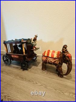 1920-1940s Barnum & Bailey Circus Wagon with Clown, Wagon, Elephant & Two Bears 1920-1940s Barnum & Bailey Circus Wagon with Clown, Wagon, Elephant & Two Bears