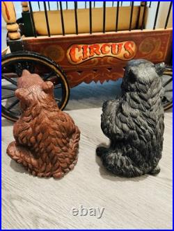 1920-1940s Barnum & Bailey Circus Wagon with Clown, Wagon, Elephant & Two Bears 1920-1940s Barnum & Bailey Circus Wagon with Clown, Wagon, Elephant & Two Bears