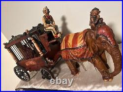 1920-1940s Barnum & Bailey Circus Wagon with Clown, Wagon, Elephant and Two Bears