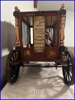 1920-1940s Barnum & Bailey Circus Wagon with Clown, Wagon, Elephant and Two Bears