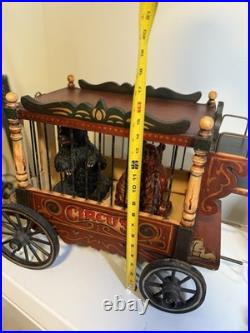 1920-1940s Barnum & Bailey Circus Wagon with Clown, Wagon, Elephant and Two Bears