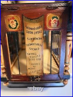 1920-1940s Barnum & Bailey Circus Wagon with Clown, Wagon, Elephant and Two Bears