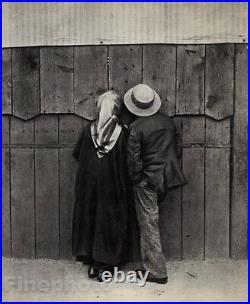 1920/72 Vintage ANDRE KERTESZ MAN & WOMAN CIRCUS Budapest Hungary Photo 11x14