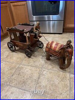 1920's 40's Antique Toy Ringling Bros. Barnum and Bailey Circus Wagon