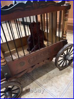 1920's 40's Antique Toy Ringling Bros. Barnum and Bailey Circus Wagon