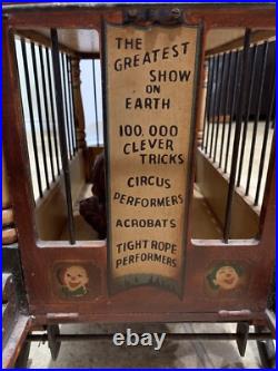 1920's 40's Antique Toy Ringling Bros. Barnum and Bailey Circus Wagon