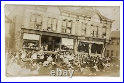 1920s Circus Strong Man Cleveland OH Business Stunt RPPC Photos (3)