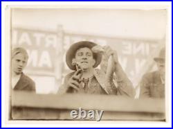 1920s Rattle Snake Handler Carnival Barker Photo