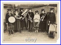 1920s Women's Band with Circus Banner Photo