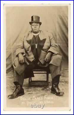 1930s Black Americana Circus Sideshow Giant NOT RPPC Photo