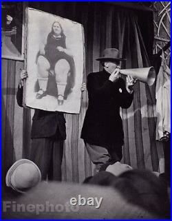 1933/68 Vintage BRASSAI Carnival Barker Fair Side Show FAT LADY Photo Gravure
