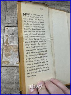 1940 Antique Circus Book Hold That Tiger Mabel Stark