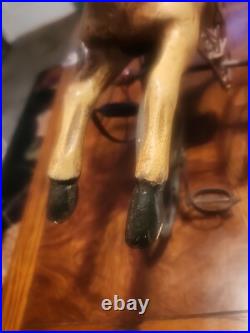 1940's 3 Wheeled Circus Horse Tricycle Reproduction Antique Style Wood Horse