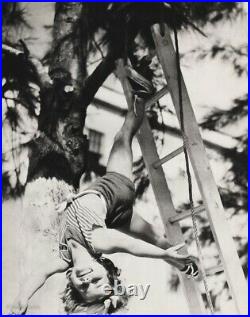 1940s Vintage CIRCUS CARNIVAL Little Girl Acrobat Ringling Bros Photo Art 12x16