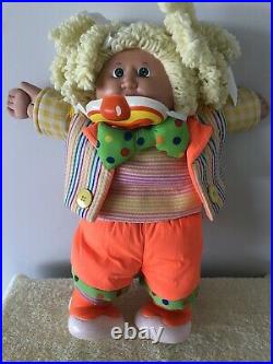 1983 Cabbage Patch Circus Kids Blonde Hair Girl Doll Circus Clown