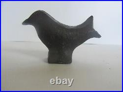 (2) Antique Carnival Shooting Gallery Game Cast Iron Bird Target / Bookends