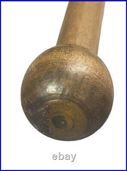 3- Wooden Juggling Pins 2-16.5 T 1.1 Lb 1-18 1.5 Lbs All 3 EUC Antique/vintage