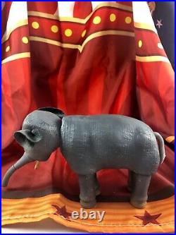 6 Antique American Composition Schoenhut Circus Elephant Doll! Rare! 18192