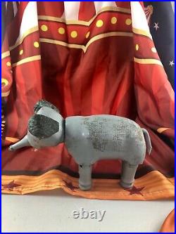 6 Antique American Composition Schoenhut Circus Elephant Doll! Rare! 18194