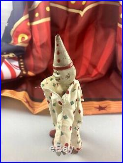7.5 Antique American Composition Schoenhut Circus Clown Doll! Rare! 18169