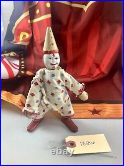 7.5 Antique American Composition Schoenhut Circus Clown Doll! Rare! 18216