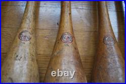 7 Antique Wooden Standard 1 lb. Juggling Pins Narragansett Machine Providence RI
