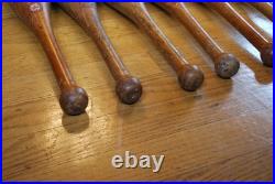 7 Antique Wooden Standard 1 lb. Juggling Pins Narragansett Machine Providence RI