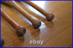 7 Antique Wooden Standard 1 lb. Juggling Pins Narragansett Machine Providence RI
