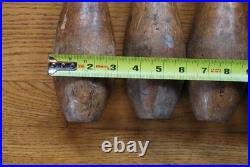 7 Antique Wooden Standard 1 lb. Juggling Pins Narragansett Machine Providence RI